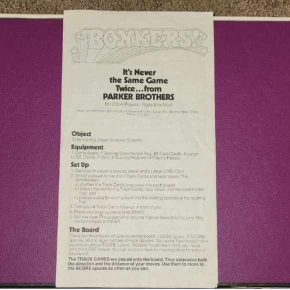 Parker Brothers 'Bonkers!' Board Game - Vintage - Picture 2 of 4